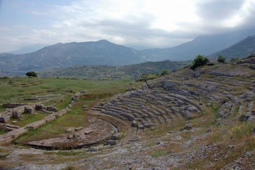 Antikes Theater von Egira