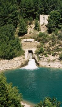 Einlauf des Canal de Provence am Bimont-Damm