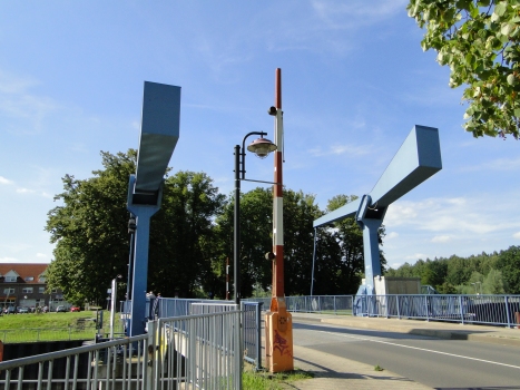 Klappbrücke in Dömitz im Landkreis Ludwigslust, Mecklenburg-Vorpommern, Deutschland