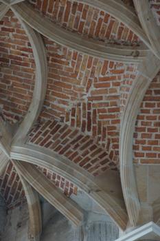 Voûte reconstruite de l'église du château de Dresde en Allemagne