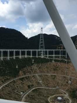 Radiotélescope sphérique de cinq cents mètres d'ouverture