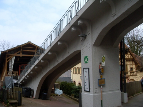 Brücke an der Talstation der Königstuhlbahn