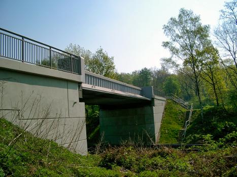 Brücke am Aktienweg über die Eisenbahn, Duisburg