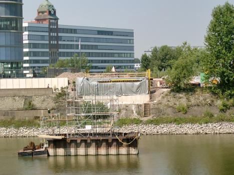 Port des médias, Düsseldorf – Pont sur le Port (»Am Handelshafen»)