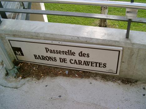Passerelle des Barons de Caravetes, Montpellier