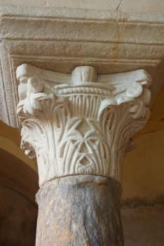 Capital in the crypt of Saint Paul at Jouarre