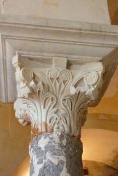 Capital in the crypt of Saint Paul at Jouarre