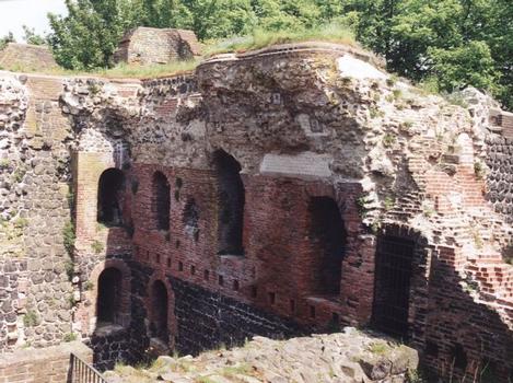 Ruins of the Emperor's Palace in Düsseldorf-Kaiserswerth