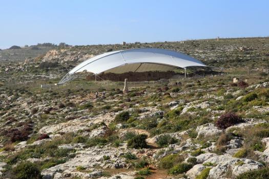 Protective Cover over the Mnajdra Temple Ruins