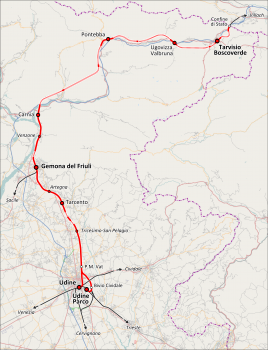 Pontebbana Railroad Line