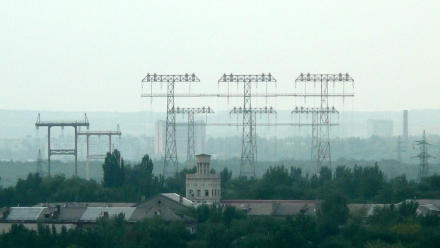 Pylônes à haute tension de Zaporijjia