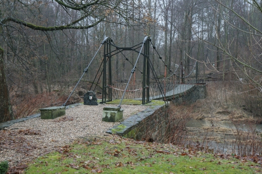 Pont suspendu du château Laer