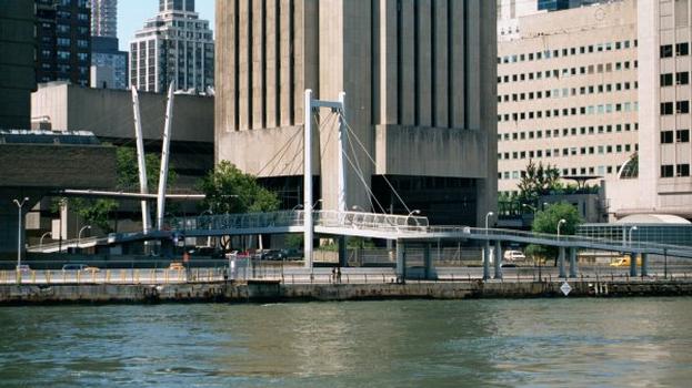Cable-stayed footbridges in New York