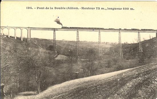 Pont de la Bouble (Allier) - Hauteur 72 m, longueur 400 m