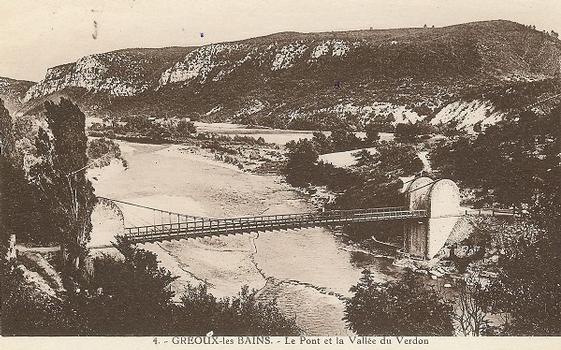 Pont suspendu de Gréoux-les-Bains