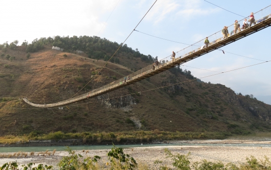 Passerelle suspendue de Punakha
