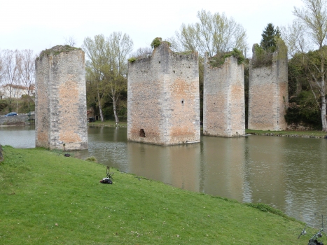 Bridge at the Castle of Lussac-les-Châteaux
