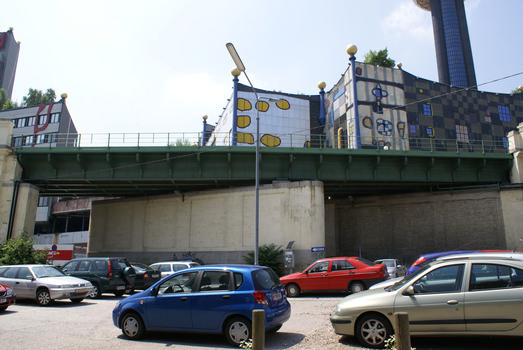 Pont de la Stadtbahn le long du Spittelauer Lände, Vienne