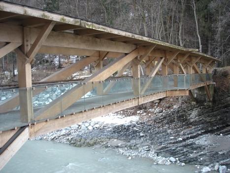 Holzfachwerkbrücke über die Ill in Feldkirch