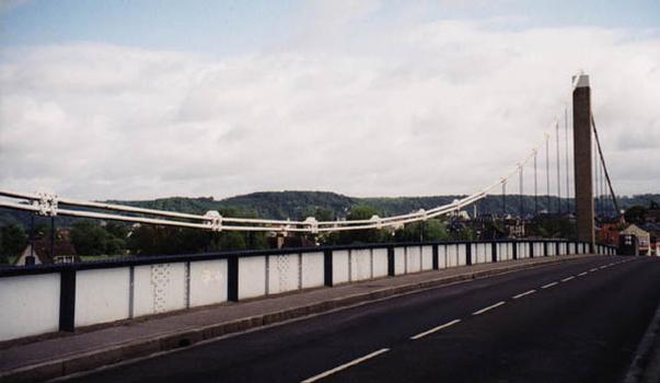 Pont suspendu d'Elbeuf (Seine-Maritime, Frankreich)