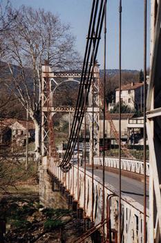 Pont suspendu de Saint-Bauzille-de-Putois, Hérault, France