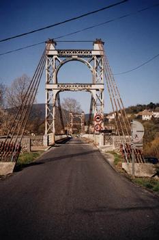 Pont suspendu de Saint-Bauzille-de-Putois, Hérault, Frankreich