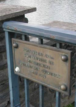 Pont de Monthermé
Gedenktafel