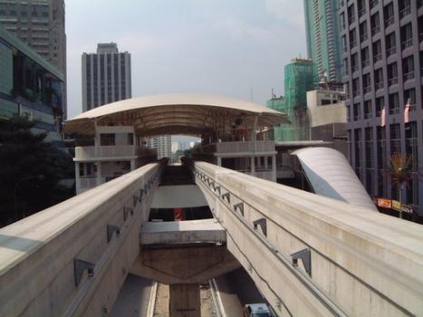 Kuala Lumpur Monorail.Typical station