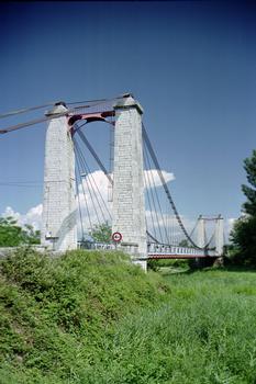 Pont suspendu sur le Petit Rhône, Livron-sur-Drôme