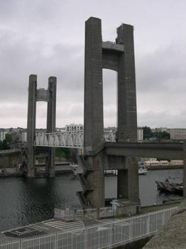 Pont de Recouvrance, Brest.Coté Aval