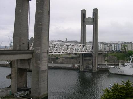 Pont de Recouvrance, Brest.Coté Amont