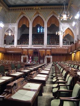 Kanadisches Parlament, Ottawa, Ontario, KanadaZentralgebäudeUnterhaus: Kanadisches Parlament, Ottawa, Ontario, Kanada Zentralgebäude Unterhaus
