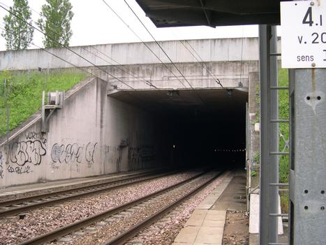 Tunnel de Limeil-Brévannes : Limeil-Brévannes, Val-de-Marne (94), Ile de France, France Entrée Nord du Tunnel (Valenton)