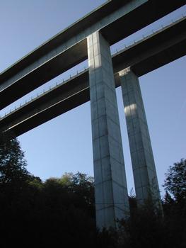 Highway viaduct over the Briance at Pierre-Buffière