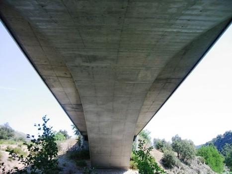 Pont de la RN 193 à Francardo (Haute-Corse) sur le Golo