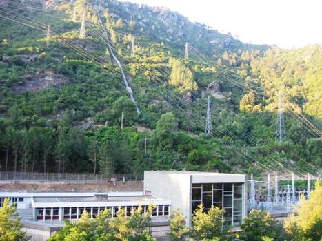 conduite forcée et centrale électrique de Corsica