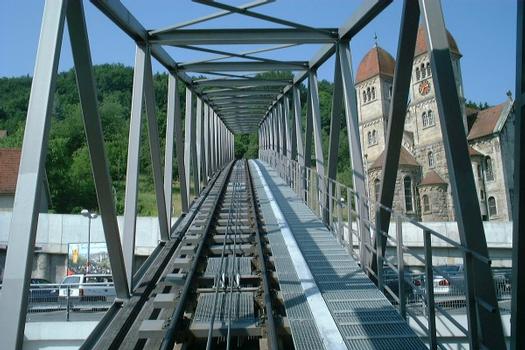 Viadukt der Standseilbahn in Künzelsau