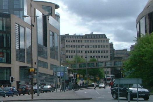 Ehemaliger Fußgängersteg am St James Centre in Edinburgh