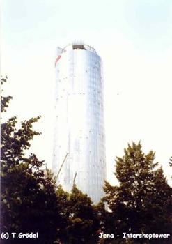 Intershop-Tower, Blick vom Kirchplatz