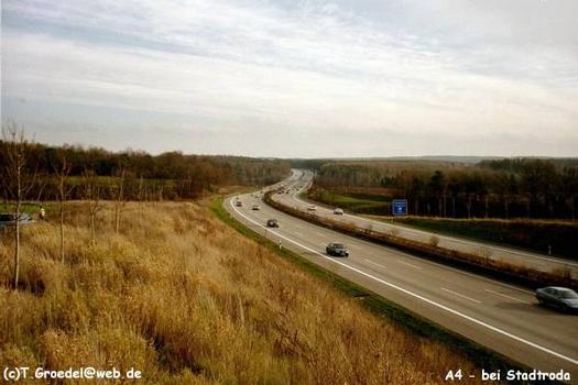 Autobahn A4Section près de Stadtroda