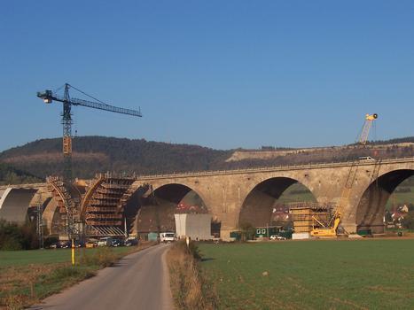 Autobahn A4 – Saaletalbrücke, Jena – Ansicht von Süden
