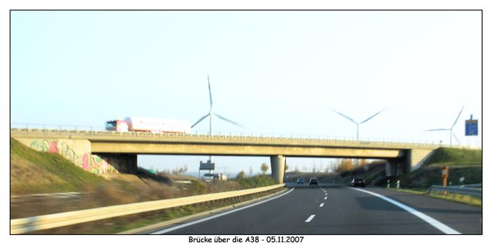 Autobahn A 38 - Overpass at LEUNA (B 91)