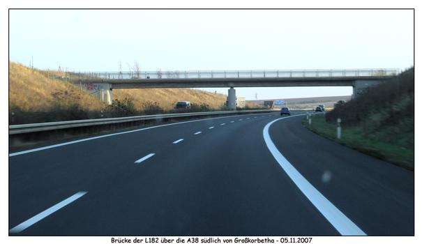Autobahn A 38 - Overpass near Schkortleben