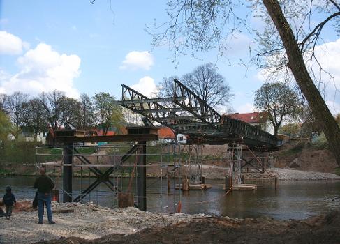 Camsdorfer Brücke, Jena – 
Behelfsbrücke während der Sanierung