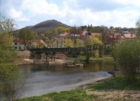 Camsdorfer Brücke, Jena. 
Temporary bridge during renovation