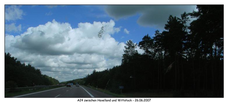 Autobahn A24 between Havelland and Wittstock