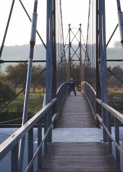 Hängebrücke Eutersdorf von der Kleineutersdorfer Seite