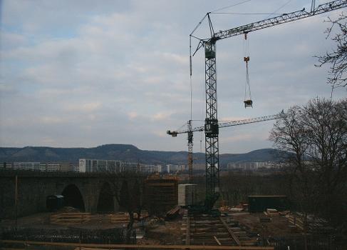 Saalebrücke, Jena. Westseite