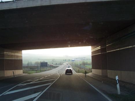 Autobahn A38Bridge crossing the B4