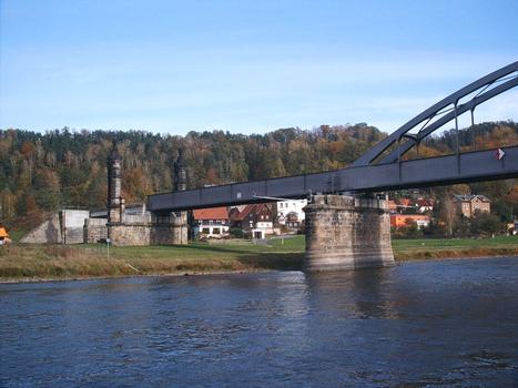 Pont Carola (pont ferroviaire), Bad Schandau